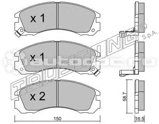 Колодки тормозные TRUSTING 1360: фото, цена, описание, применимость ...