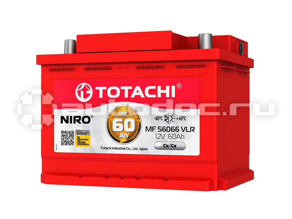 Купить аккумулятор TOTACHI 90160 60 А/ч 12V 540EN обратной полярности ...
