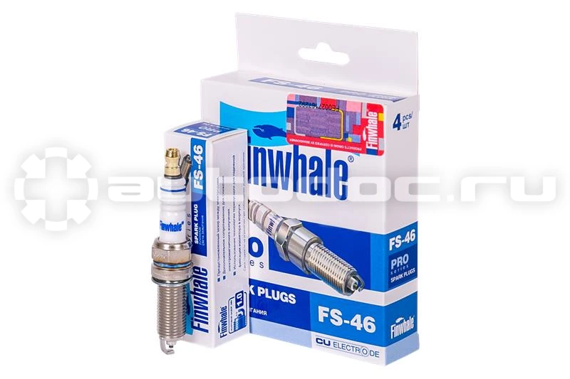 Свеча зажигания FINWHALE fs46: фото, цена, описание, применимость ...